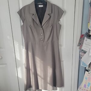 Sag Harbor Classic Taupe Midi Dress